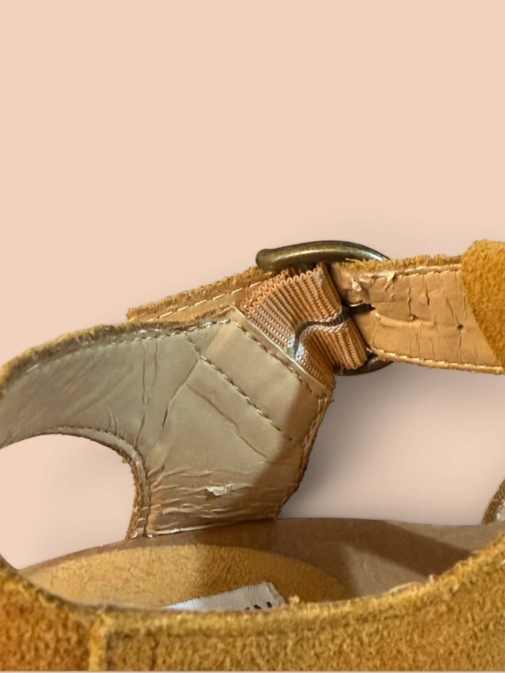 Steve Madden Lagunna Suede Platform Clog Sandals Tan Brown Size 8